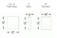 Panel and stile size.
