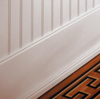 Beadboard shown with 8" baseboard.