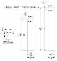 Panel description of the Classic Rustic.