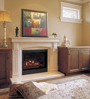 Mayfair in Egyptian Beige... (Fire logs are simulated for reference purposes)