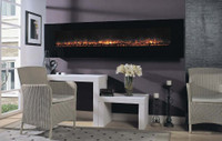 The AL-95-BG wall mount electric fireplace is large, to make a statement in nearly any setting, residential or commercial.  Multi-function infrared remote control included!