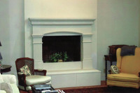 Vanderbilt with extra Riser Panels facing the raised hearth