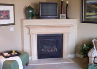 The Villanova is a good option for 36" Fireplaces and where you have limited wall space