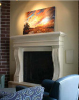 The Novel cast mantel is available in 4 color choices