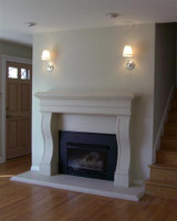 The Novel shown with optional hearth and facing