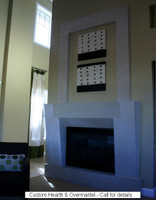 The Metropolitan shown with custom overmantel and hearth. Call for details on this new tall version. Adds $400