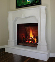 The Degaul stone mantel is lighweight.