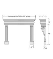 Specifications for the Regalia mantel.