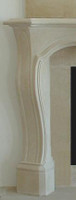 Detail image of Lorraine French Stone Mantel Leg.