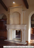 Custom apllication for overmantels.