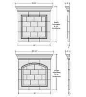Specifications for overmantels.