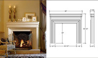 Baron Mantel Dimension Diagram