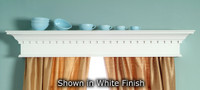 Plymouth Window Cornice, painted white