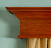 Detail image of the Plymouth window treatment.