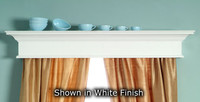 The Plymouth custom cornice shown in white.
