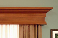 Detail image of the trend wood cornice.