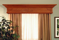 Delaware cornices come with decorative appliques.