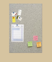 Grey granite pattern tack board.