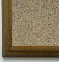 Tan granite tack board with 1 3/4" frame