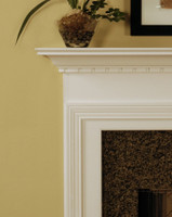 Detail image of the Westin fireplace mantel.