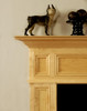 Concord Fireplace Mantel corner detail. Recessed Panel design.