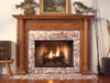 Large columns add character to the Georgian Fireplace mantel.