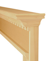 Shown with raise up protective edge trim in the paint grade unfinished