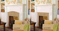 The Hartford mantel includes an arch, but you can special order one without the arch