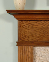 Detail image of Monticello mantel in oak