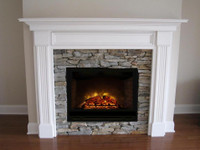 Leesburg mantel with Homefire 42 electric insert by Modern Flames