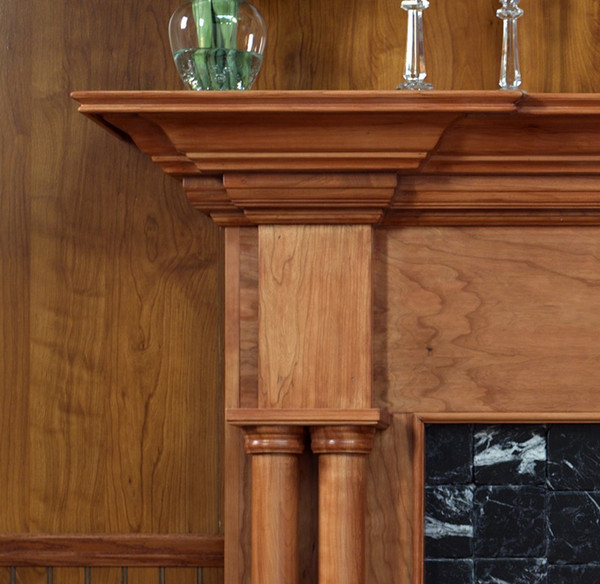 Detail shot of the Princeton in cherry.