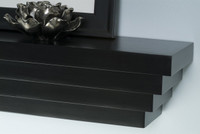 Four cascading tiers are standard with this shelf.