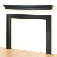 The Modern shelf can be used alone or with our Contemporary surround.