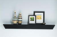 Not all shelves are attached over fireplaces.