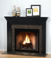 Shown here with a Modern Mantel Shelf.