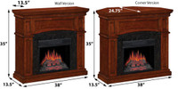 The Nantucket Mantel takes up only a little space, whether installed in a corner, or backed up to a wall.