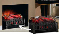 The DuraFlame DFI020ARU electric fireplace insert installs into existing fireplaces to create true fire aesthetics.  Heater and Remote Control included.