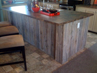 Weathered and Aged Cedar Paneling for a rustic, cozy feel