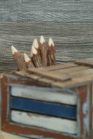 Weathered Cedar Paneling, installed horizontally