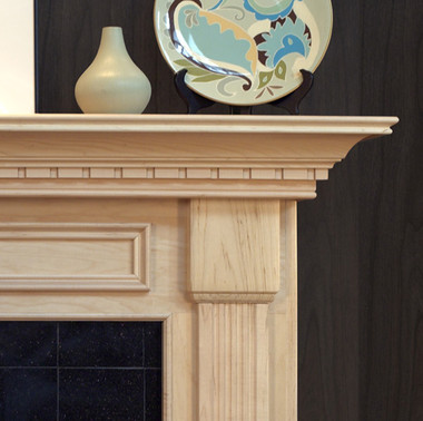 Detail image of the Harrisburg mantel.