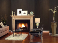 The Harrisburg Fireplace Mantel shown in maple.