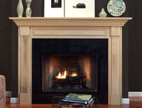 The Harrisburg mantel in maple with natural finish.