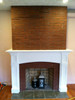 A step by step guide to a fireplace mantel project.  A deep cabinet mantel was specifiedA