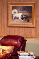 Highlander Oak Beadboard Paneling used above a chair rail