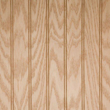 Red Oak veneer on plywood core panel. Wainscoting