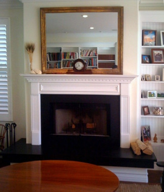 Customer-submitted photo of their new mantel