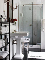 A full height wall of beaded paneling, painted white