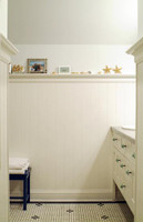 4" pattern birch veneer beadboard - plywood core Painted White