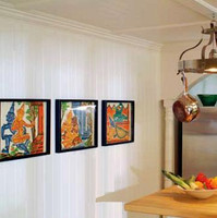 Paintable or stainable 4" pattern birch veneer beadboard