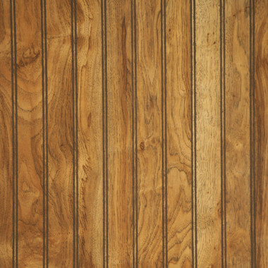 Richly colored Natchez Pecan laminated paneling in 4 x 8 sheets